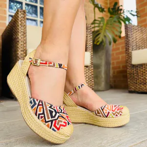 SHOES ARTESANAL LOLA PLATAFORMA YUTE: Elegancia y comodidad en cada paso - SHOES ARTESANAL LOLA PLATAFORMA YUTE