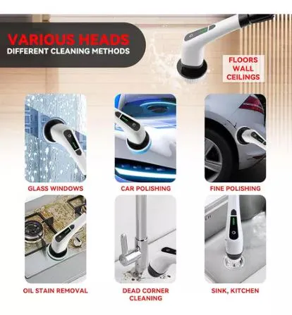 Limpiador Extensión Eléctrico 6 en 1: ¡Tu Solución Completa de Limpieza! - Limpiador extensión eléctrico 6 en 1
