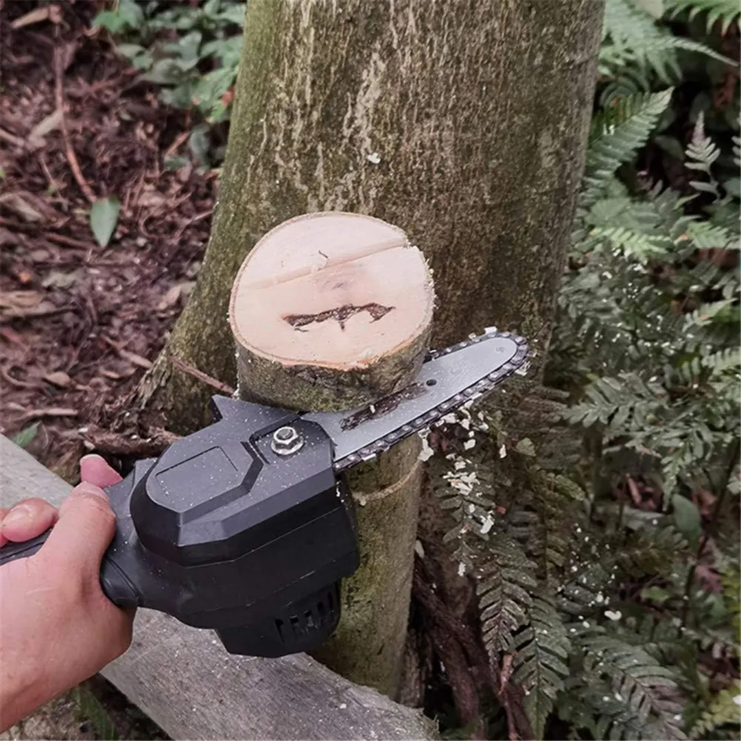 Mini Motosierra Eléctrica 2 BATERÍAS: La Potencia que Necesitas para Cualquier Tarea - Mini Motosierra Eléctrica 2 BATE De Mano