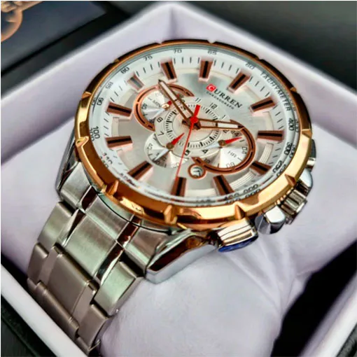 Reloj Curren 8355: Elegancia y Precisión en tu Muñeca - Reloj Curren 8355 Cronógr en acero inoxi