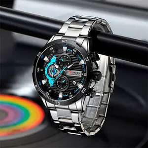 Reloj Curren 8355: Elegancia y Precisión en tu Muñeca - Reloj Curren 8355 Cronógr en acero inoxi