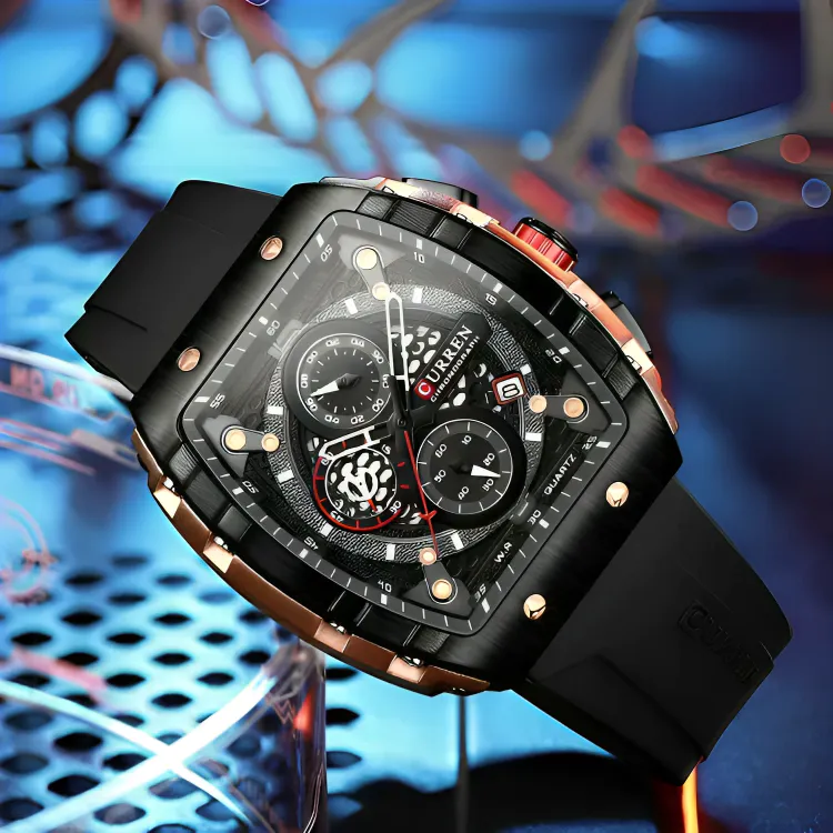 Reloj Curren 8442: Elegancia y Durabilidad en tu Muñeca - 8442 - RELOJ CURREN SILICONA