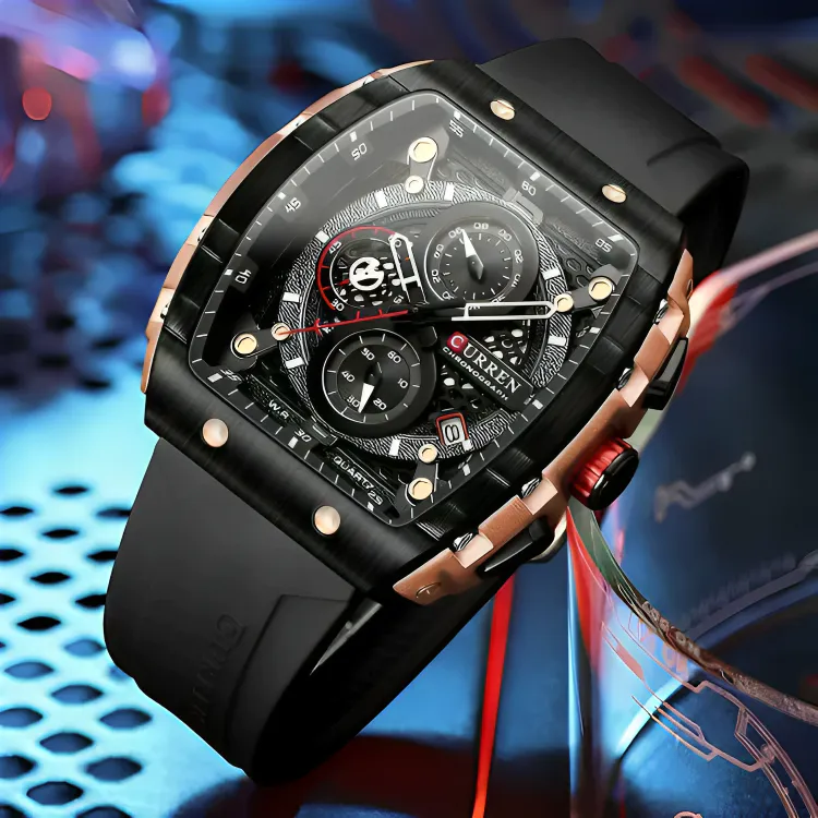 Reloj Curren 8442: Elegancia y Durabilidad en tu Muñeca - 8442 - RELOJ CURREN SILICONA
