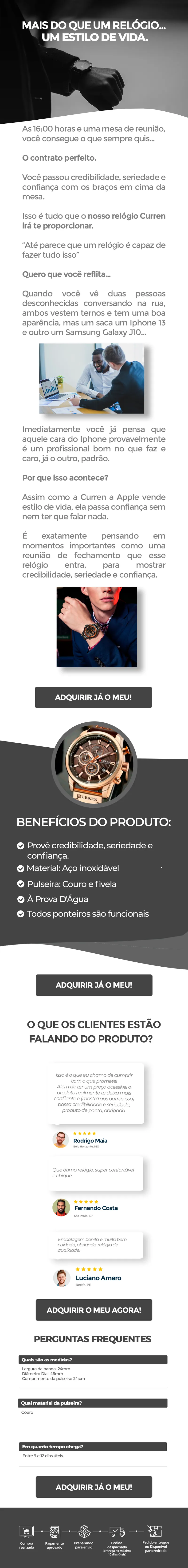 Reloj Curren 8291 Café: Elegancia y Precisión en Cada Segundo