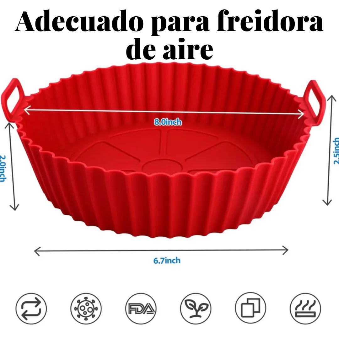 Molde para Freidora de Aire X6: ¡Cocina Fácil y Saludable! - Molde Para Freidora Air Fryer X6
