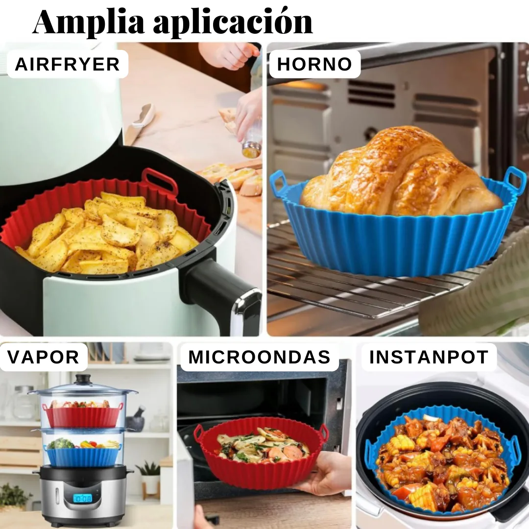 Molde para Freidora de Aire X6: ¡Cocina Fácil y Saludable! - Molde Para Freidora Air Fryer X6