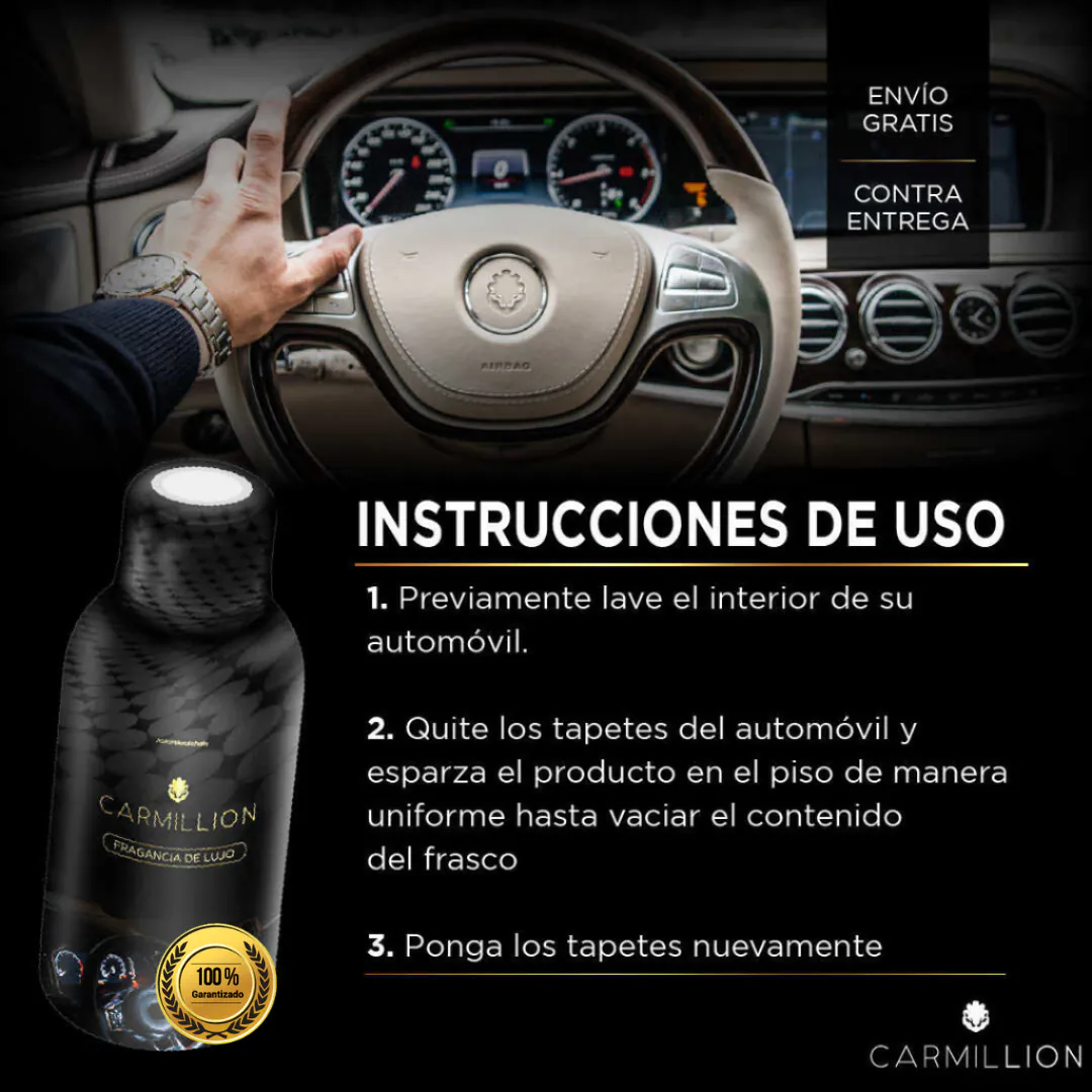 CARMILLION - La Fragancia de Lujo para tu Vehículo - CARMILLION - PERFUME PARA CARRO