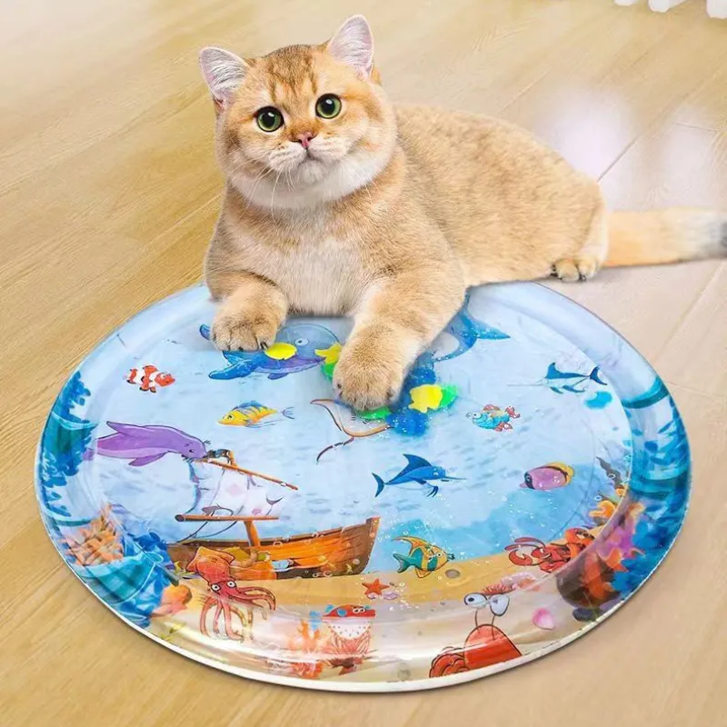 Colchoneta Tapete de Agua Ovalado: ¡Diversión Refrescante para tu Mascota! - Colchoneta Tapete de Agua Ovalado x 65cm