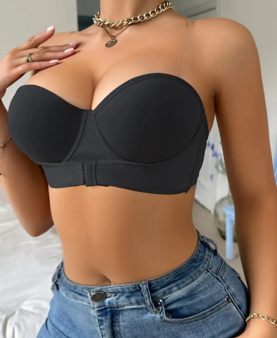 BRASIER STRAPLESS CON REALCE: El secreto para un escote perfecto - BRASIER CON REALZE PROMO