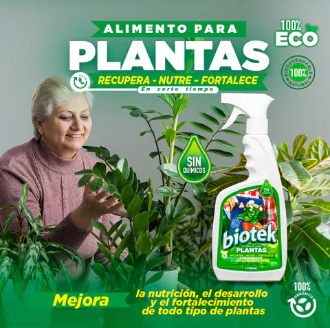 BIOTEK ALIMENTO PARA PLANTAS 500 ML: Revitaliza tus plantas de forma natural - BIOTEK ALIMENTO PARA PLANTAS 500 ML