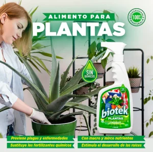 BIOTEK ALIMENTO PARA PLANTAS 500 ML: Revitaliza tus plantas de forma natural