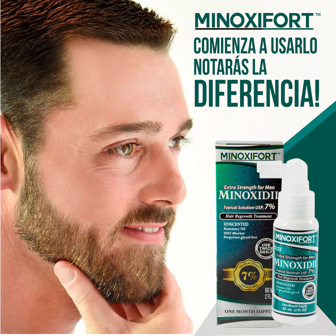 Tónico Minoxidil Hombre 7% Minoxifort: El Aliado Perfecto para un Cabello Más Fuerte y Abundante - Tónico Minoxidil Hombre 7% Minoxifort