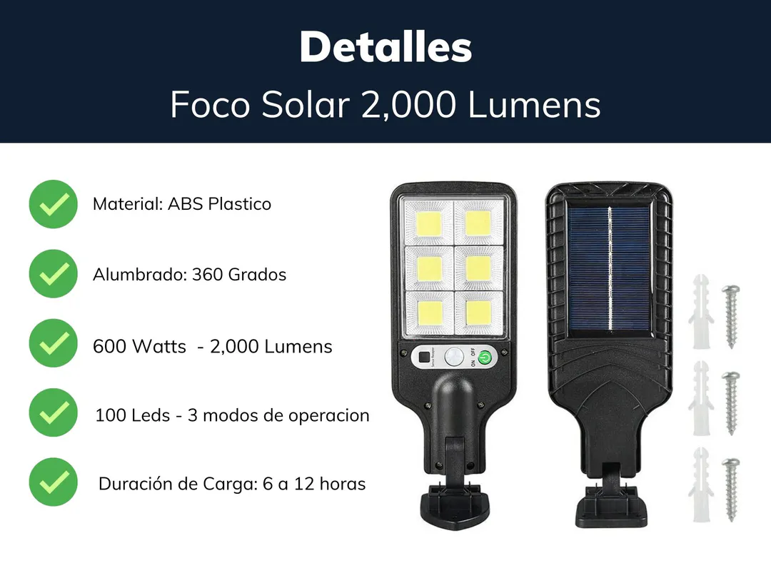 Lámpara Solar LED: Ilumina y Protege tu Hogar - lampara solar led