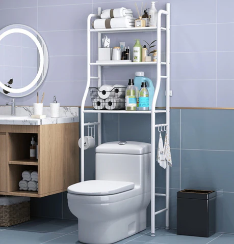 Organizador de baño 01-k Gabinete: ¡El estante perfecto para tu baño!