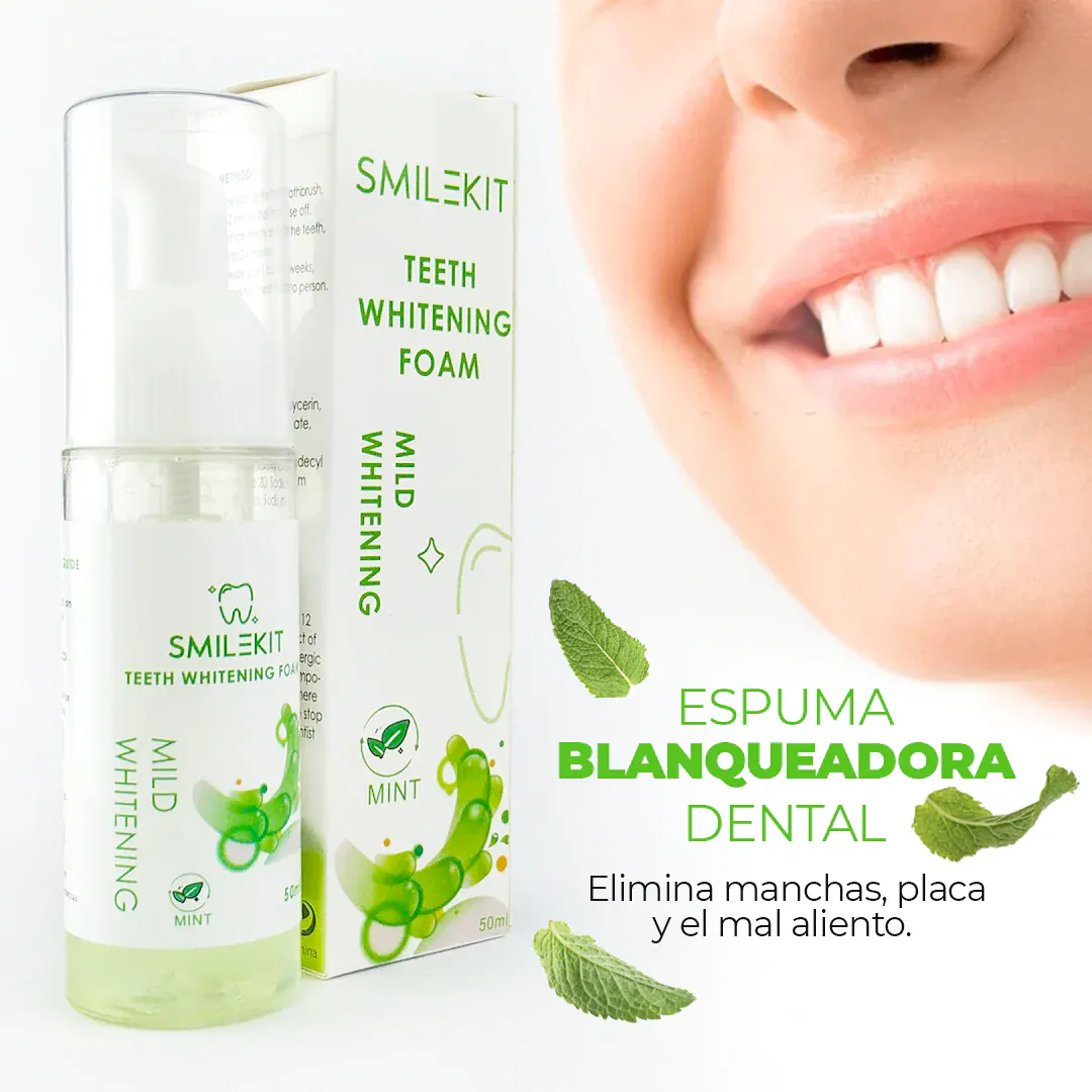 Smilekit Espuma Blanqueadora Dental: ¡Descubre una Sonrisa Radiante y Saludable! - Smilekit espuma blanqueadora dental