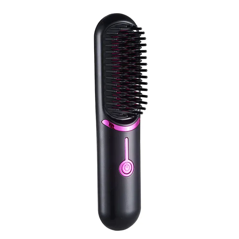 Cepillo Alisador Portátil Recargable: ¡Di Adiós al Frizz y al Cabello Desordenado! - Cepillo alisador portatil recargable