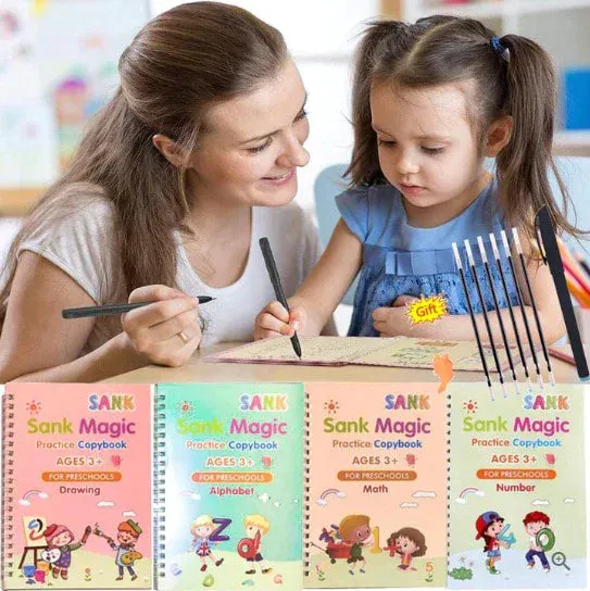 Libro de Caligrafía Montessori: ¡El Set Mágico para Desarrollar la Escritura de tu Hijo! - Libro de caligrafia Montessori