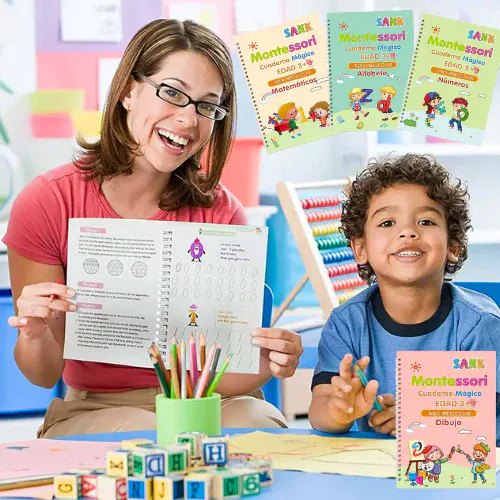 Libro de Caligrafía Montessori: ¡El Set Mágico para Desarrollar la Escritura de tu Hijo! - Libro de caligrafia Montessori
