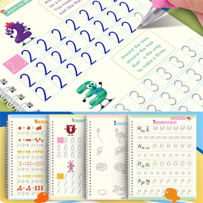 Libro de Caligrafía Montessori: ¡El Set Mágico para Desarrollar la Escritura de tu Hijo! - Libro de caligrafia Montessori