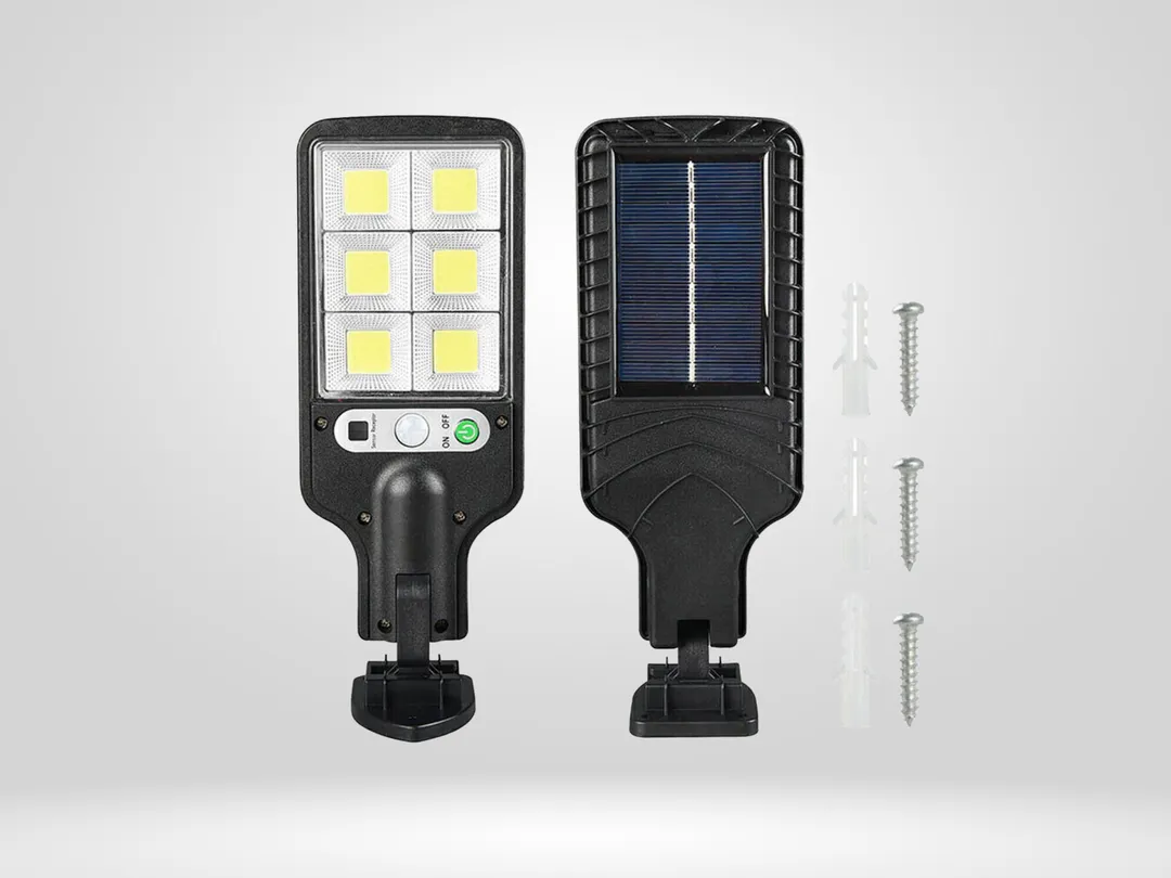 Lampara Reflector Led Con Panel Solar X2
