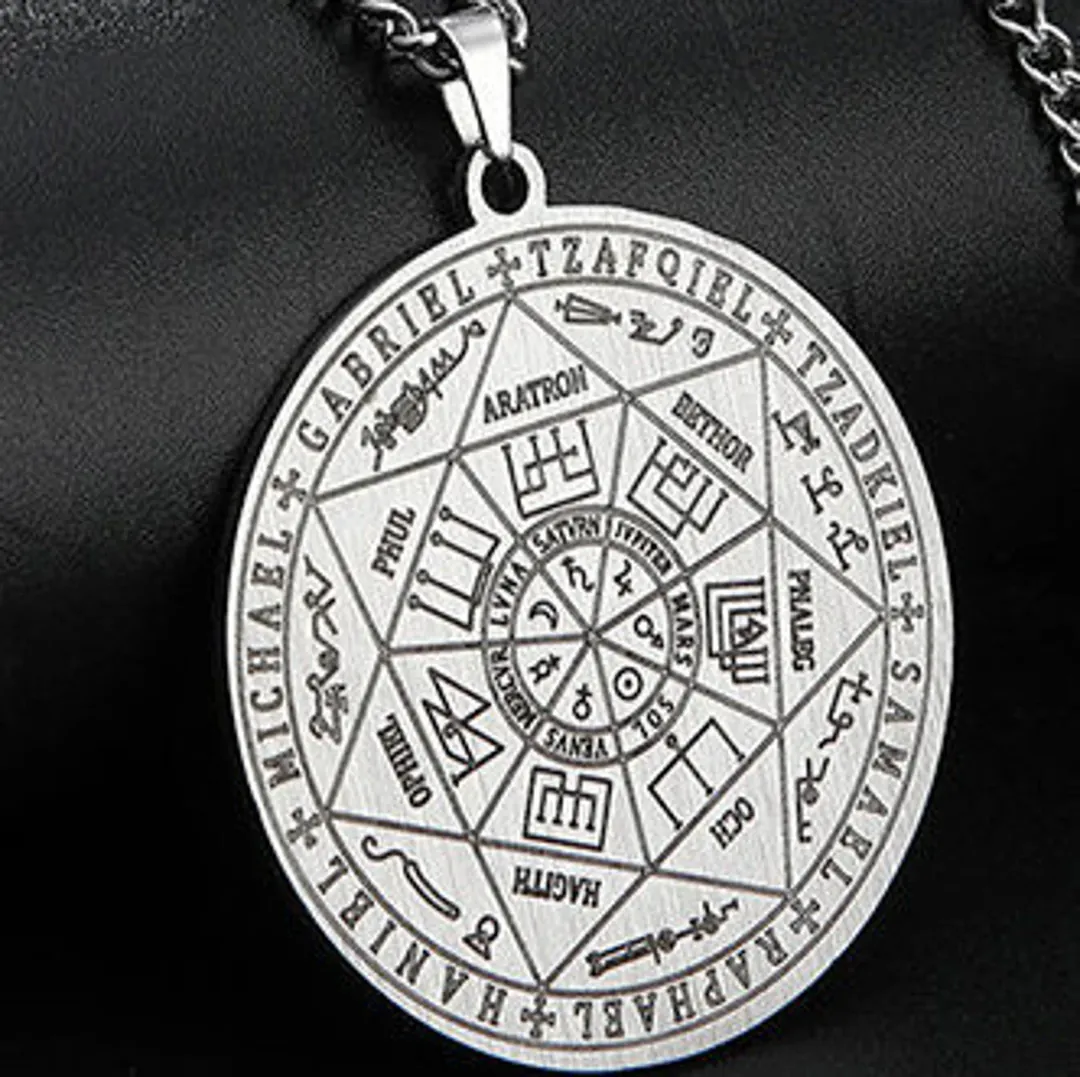 Collar Sello 7 Arcángeles DP: Protección Divina y Prosperidad - Collar Sello 7 Arcangeles +CAJAREGALO DP