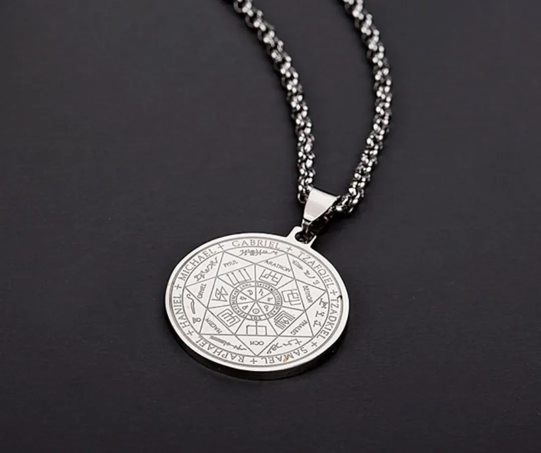 Collar Sello 7 Arcángeles DP: Protección Divina y Prosperidad - Collar Sello 7 Arcangeles +CAJAREGALO DP