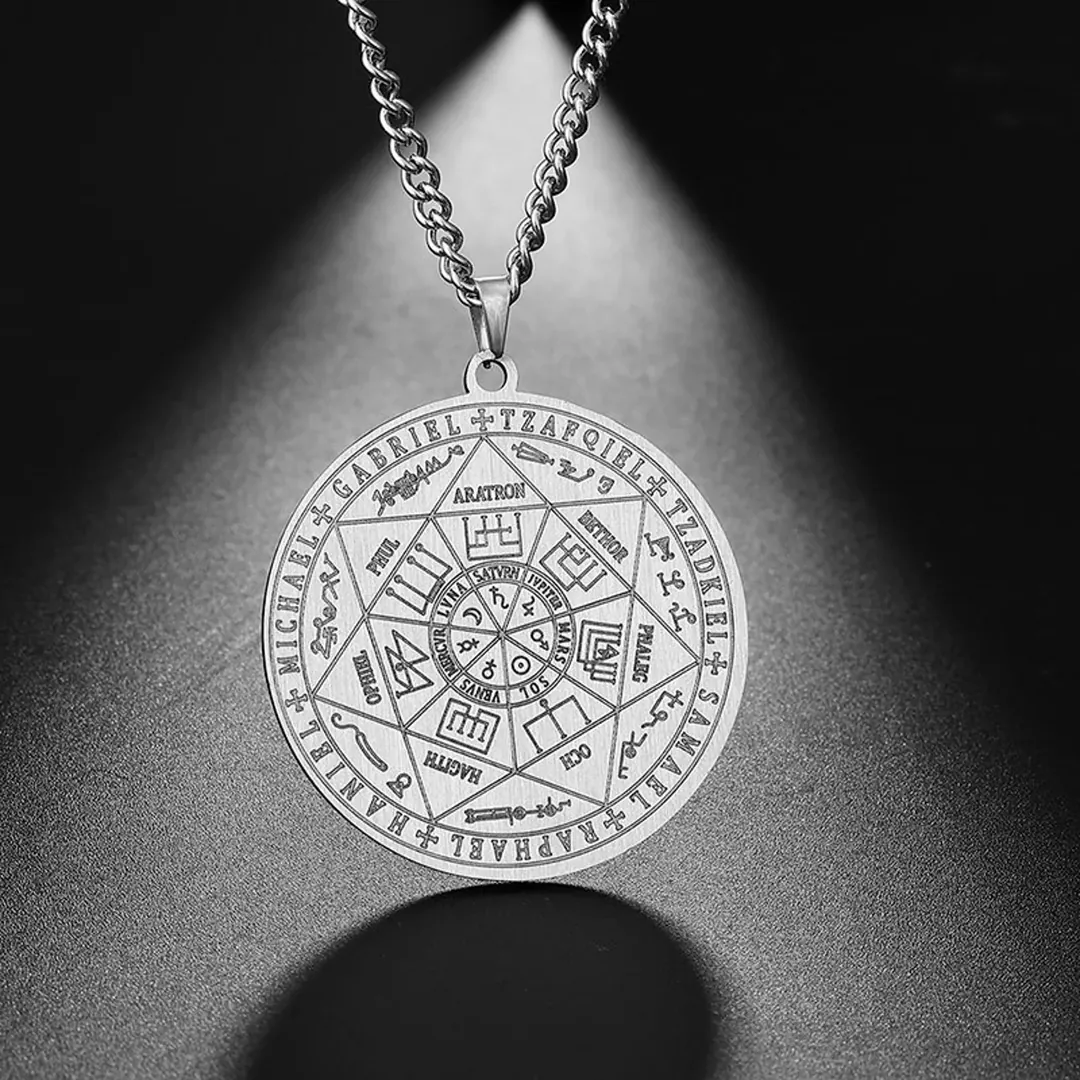 Collar Sello 7 Arcángeles DP: Protección Divina y Prosperidad - Collar Sello 7 Arcangeles +CAJAREGALO DP