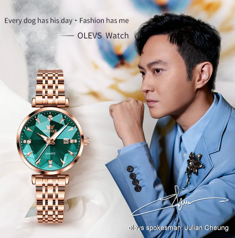 Reloj elegante de cristal para dama: Refinamiento y estilo en tu muñeca