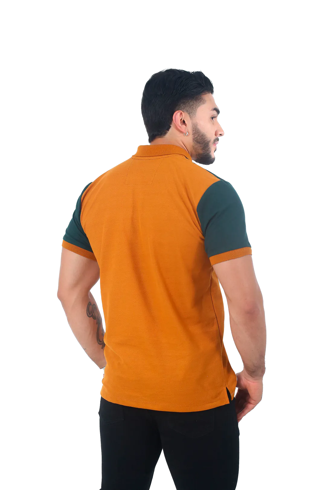 Camiseta Polo Combinada Militar Blanco - 061D - 061D POLO COMBINADA MILITAR BLANCO