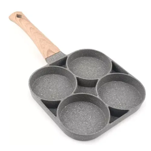 Sartén Multiuso Antiadherente 4 Puestos: Cocina Más Rápido y Fácil