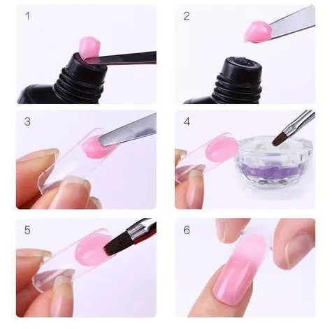 Kit de Polygel para Uñas Semipermanentes + Lámpara - Kit Polygel Uñas Semipermanente + Lampar