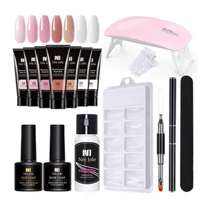 Kit de Polygel para Uñas Semipermanentes + Lámpara - Kit Polygel Uñas Semipermanente + Lampar