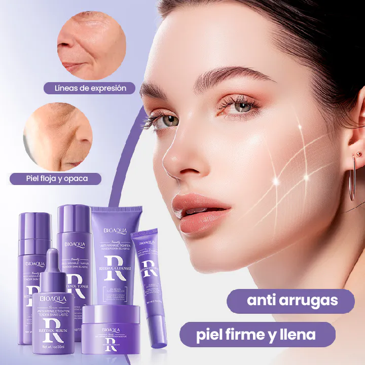 KIT RETINOL BIOAQUA CAJA DE LUJO: Tu Aliado Antienvejecimiento