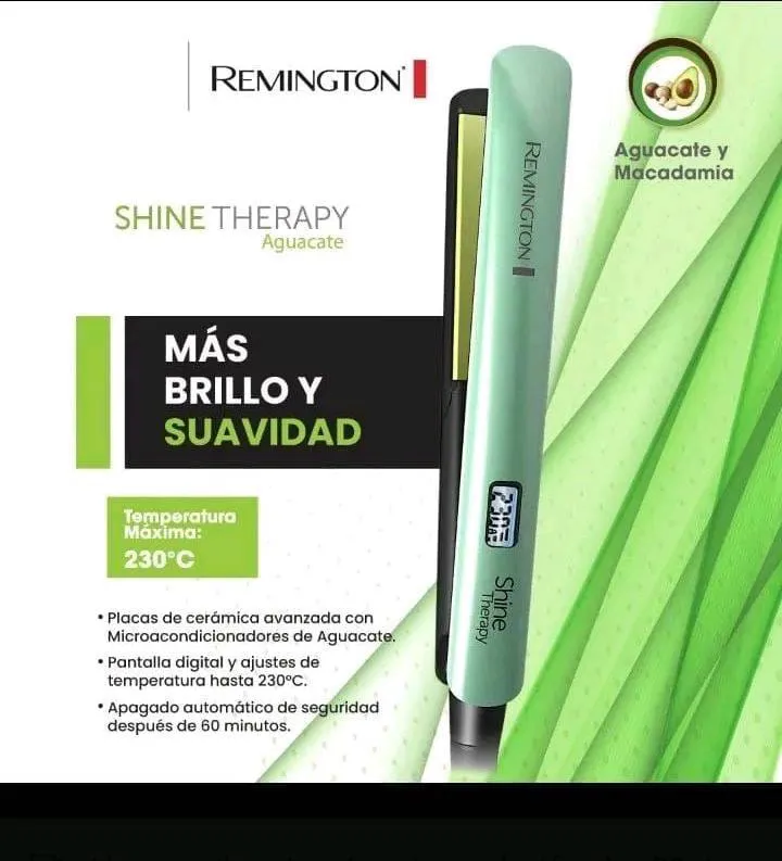 Plancha para Cabello Remington Aguacate: Suave, Sedoso y Sin Frizz - Plancha Aguacate Remilngton
