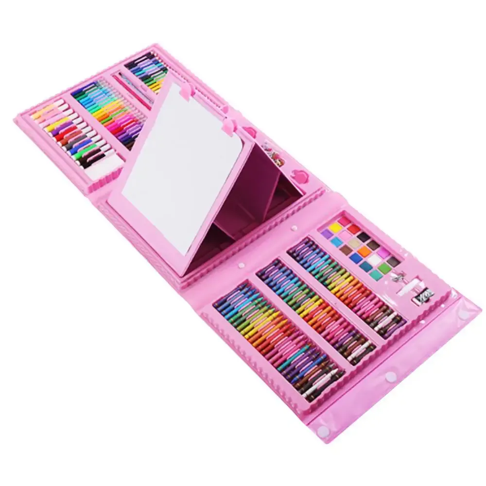 Set de Arte Infantil 208 Piezas: ¡Despierta la Creatividad de tus Hijos! - Set de arte infantil con tablero 208