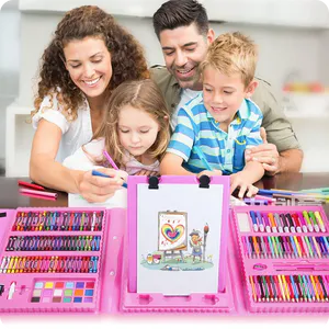 Set de Arte Infantil 208 Piezas: ¡Despierta la Creatividad de tus Hijos! - Set de arte infantil con tablero 208