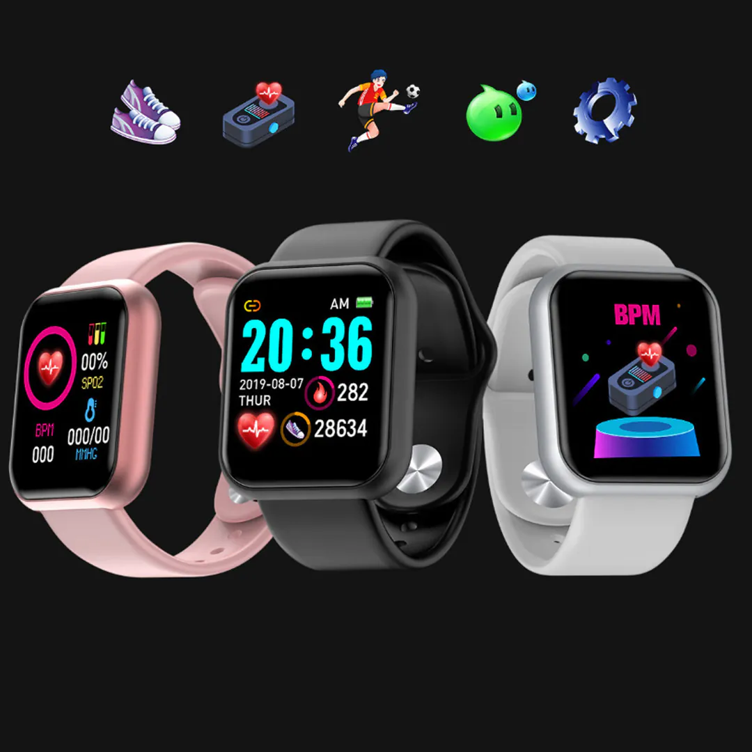 Smartwatch Reloj Inteligente Y68: Tu Compañero Perfecto para un Estilo de Vida Activo - Smartwatch Reloj Inteligente Y68