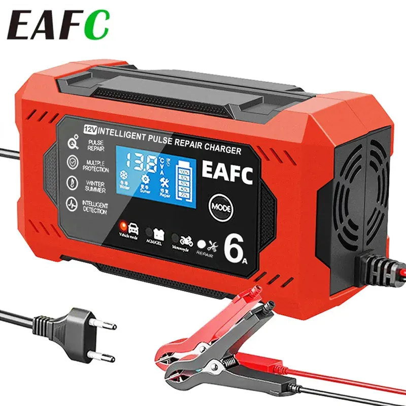 Cargador de Batería de Coche 12V, 6A: La Solución Definitiva para tu Vehículo - Cargador de bateria de carro de 12V, 6A
