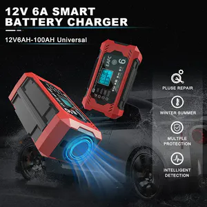 Cargador de Batería de Coche 12V, 6A: La Solución Definitiva para tu Vehículo - Cargador de bateria de carro de 12V, 6A