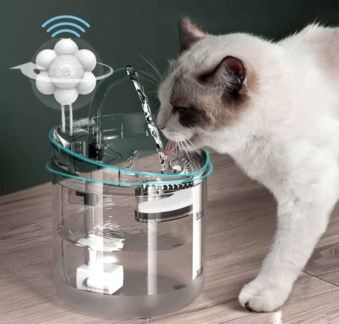 Fuente de Agua para Mascotas con Sensor: ¡Hidratación Inteligente para tu Amigo Peludo! - Fuente de Agua Para Mascotas CON SENSOR!