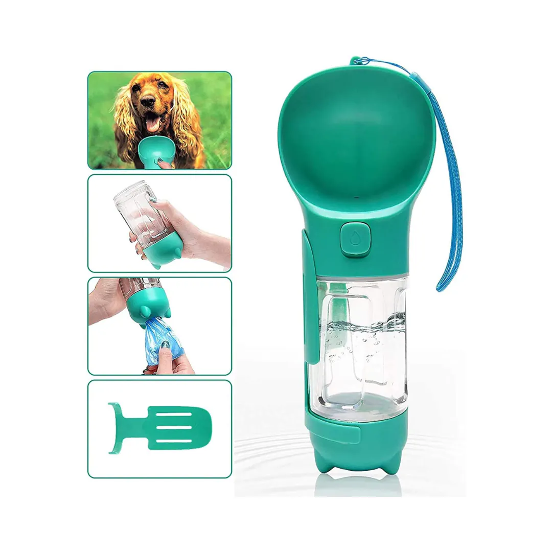 Bebedero Multifuncional 4 en 1 para Perros - Bebedero para Perro 4 en 1 con bolsas