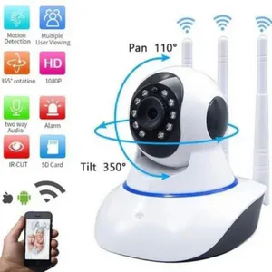CAMARA 3 ANTENAS WIFI: Seguridad Inteligente para tu Hogar y Negocio - CAMARA 3 ANTENAS WIFI