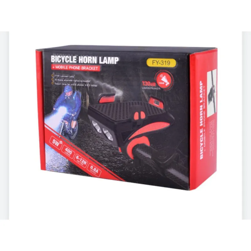 Ilumina tu camino con la lámpara bocina para bicicleta T6 LED - lampara bocina para bicicleta