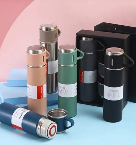 Set Termo Temperatura Acero Inoxidable