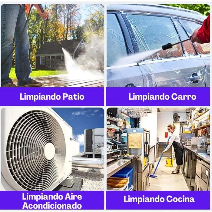 Potencia Inalámbrica para Limpieza Profunda