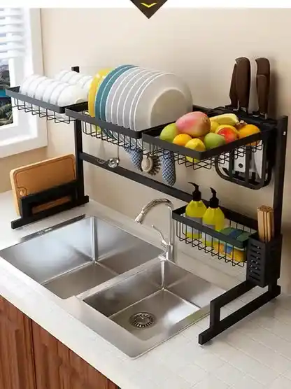 Escurridor de Platos Sobre Lavaplatos: ¡Organización y Eficiencia en tu Cocina! - Escurridor De Platos /Platero ahorrador