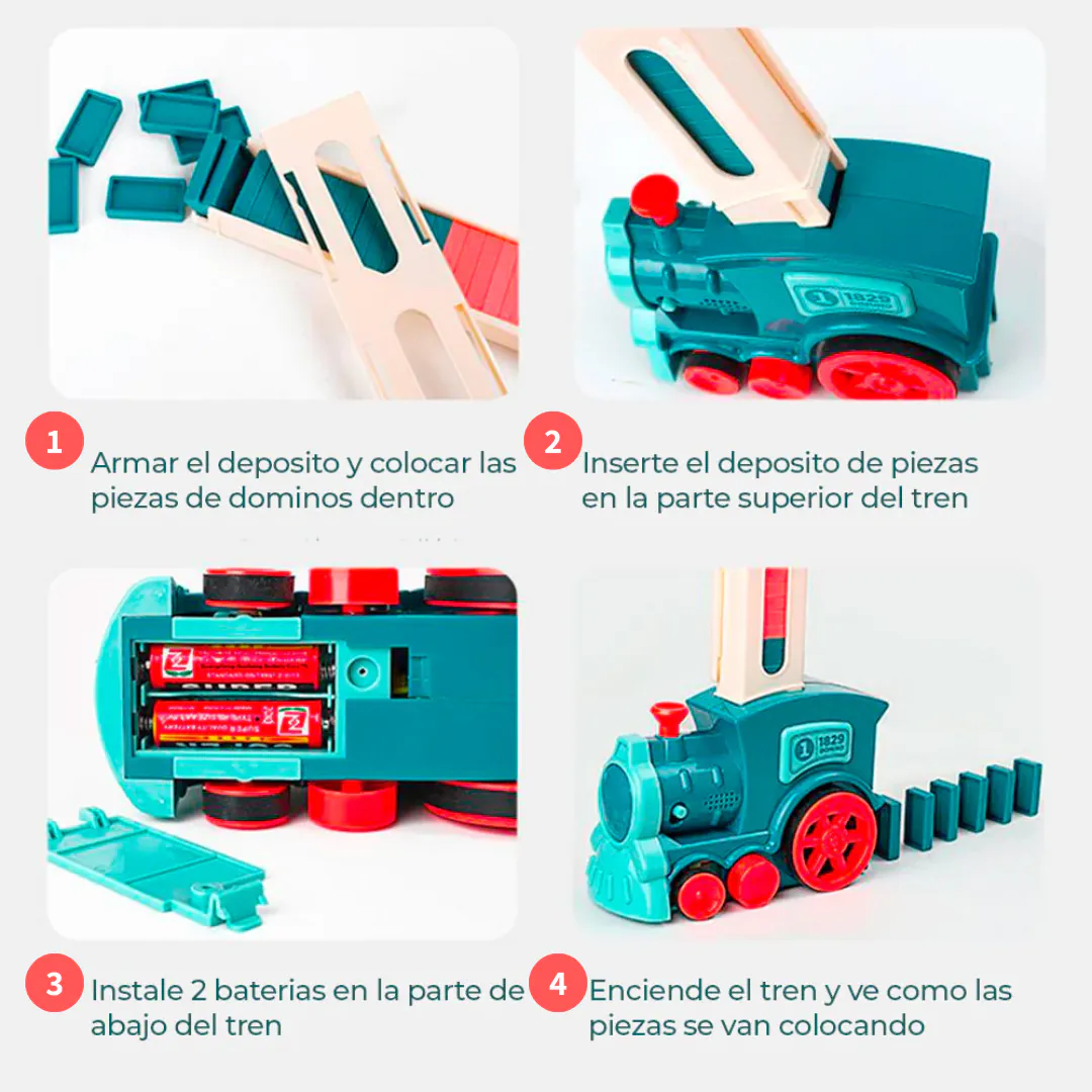 TREN DOMINO ELECTRICO: ¡Un Juego que Ispira Creatividad y Diversión! - TREN DOMINO ELECTRICO