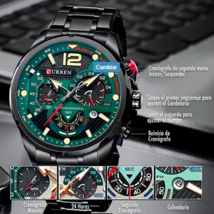 Reloj Curren 8395: Elegancia y Precisión en tu Muñeca - Reloj Curren 8395 Cronografos Acero Ino