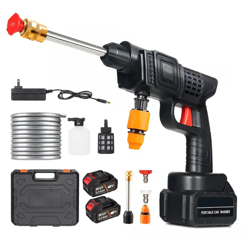 Hidrolavadora Recargable 48V: Limpieza de Poder en Cualquier Lugar - Hidrolavadora Recargable 48V 2 Baterías