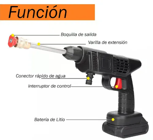 Hidrolavadora Recargable 48V: Limpieza de Poder en Cualquier Lugar - Hidrolavadora Recargable 48V 2 Baterías
